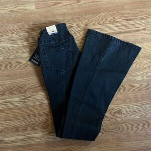 Rock and Roll Black denim Jeans High Rise Flare Bargain Bell Rock & Roll Cowgirl